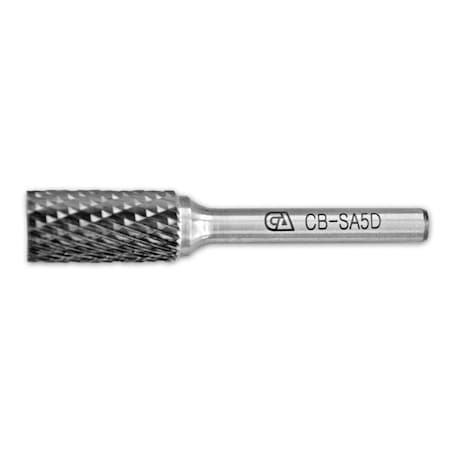 Continental Abrasives SA-5 Double Cut  Cylindrical Plain End Tungsten Carbide Burr CB-SA5D